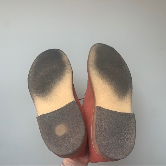 COPY - COPY - Size 10.5 | Men’s Clark’s Salmon Red Desert Shoes - Picture 4 of 13